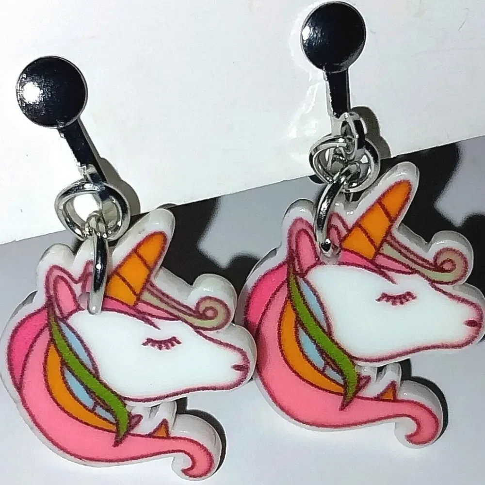 Super cute kid's fashion clip-on earrings